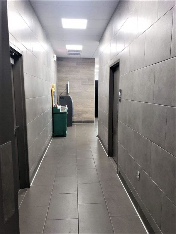 Wall tile installed at a 7-Eleven store