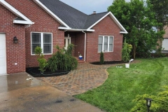 Pavers Relayed - Front of the house